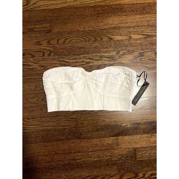 NWT House of Harlow 1960 x REVOLVE Lida Crop Top White Size Large - Picture 3 of 8